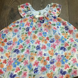 Girls Blue Flower Dress Size 18 Months By Baby Starters #1