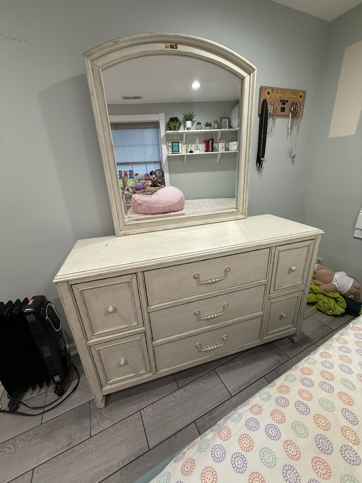 Dresser With Mirror Antique Wood