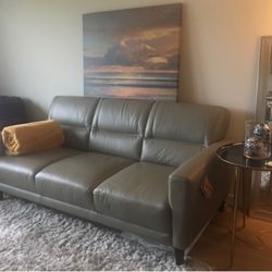 Leather couch 