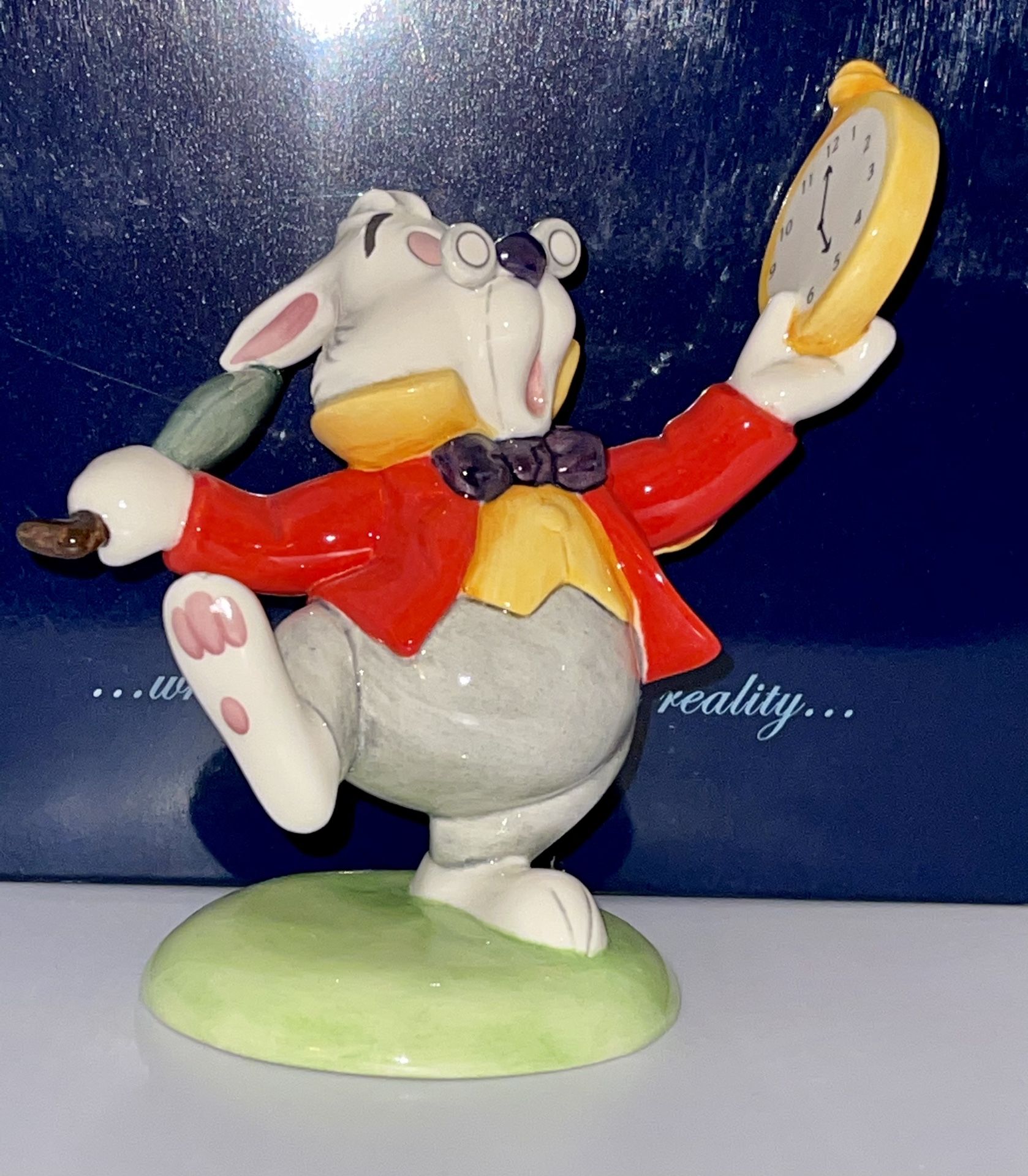 Royal Doulton Disney White Rabbit Alice in Wonderland Figurine RARE!!