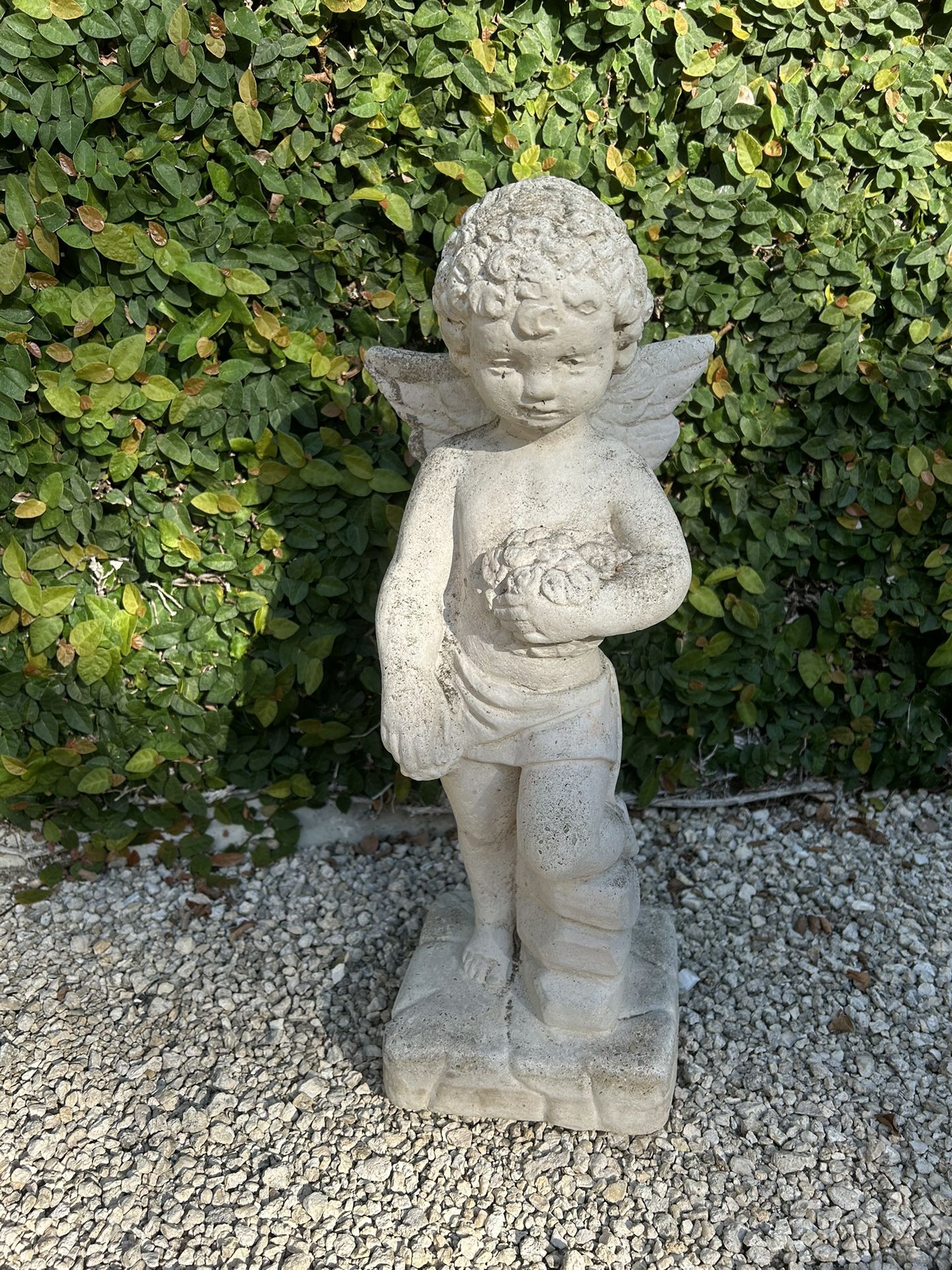 Vintage Cement Garden Statue (originally purchased from 1930’s estate) One Of A Kind!