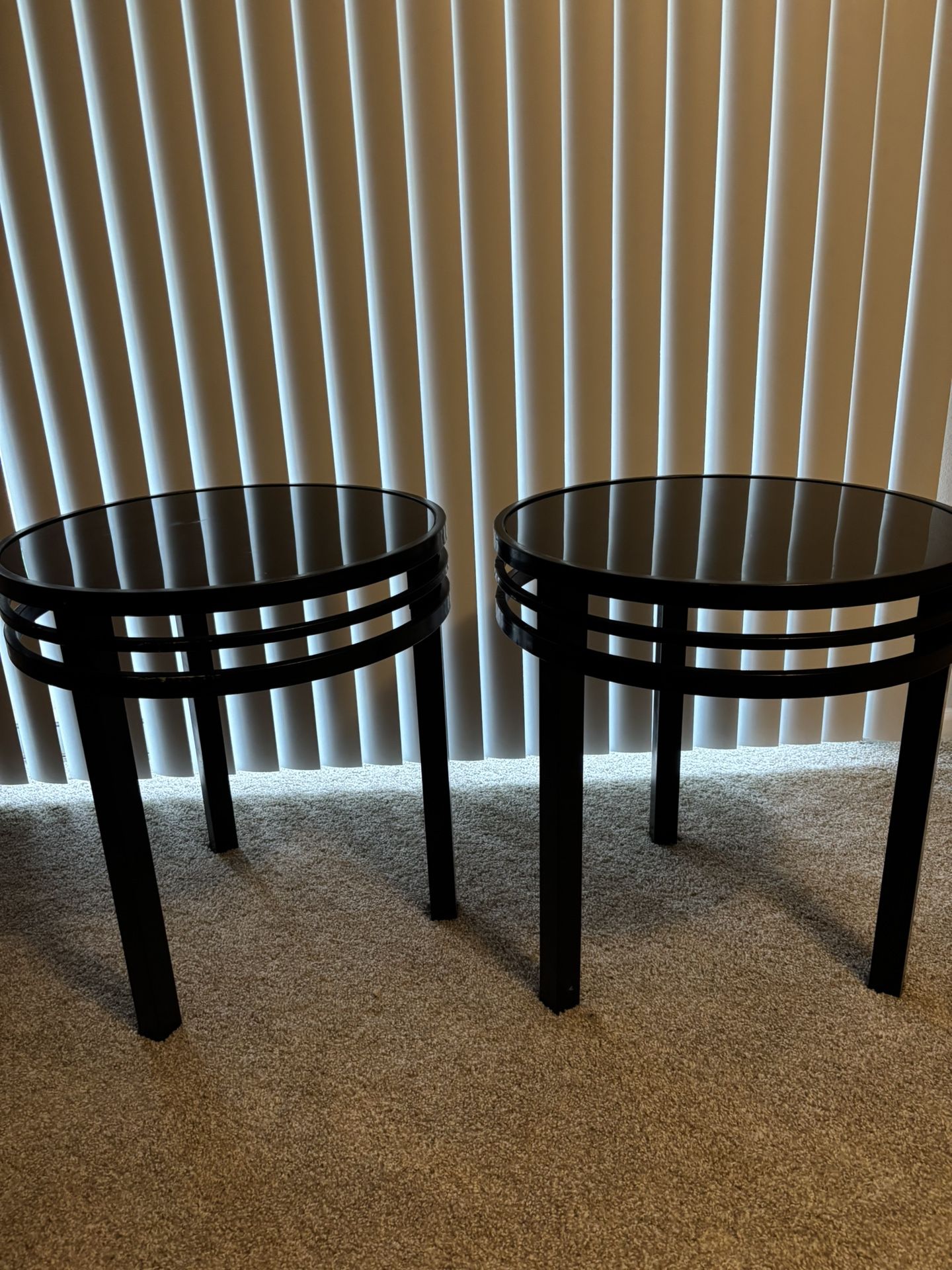 Glass Top End Tables