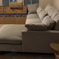 West Elm 2 Piece Harmony Sectional with Chaise