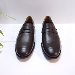 Boss Colby Penny Loafer Shoes Espresso Size 8 RETAIL  $199