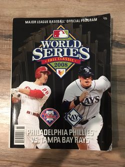 World Series program Phillies Tampa bay Rays MLB 2008