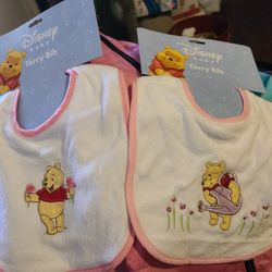 Winnie The Pooh Terry Bibs