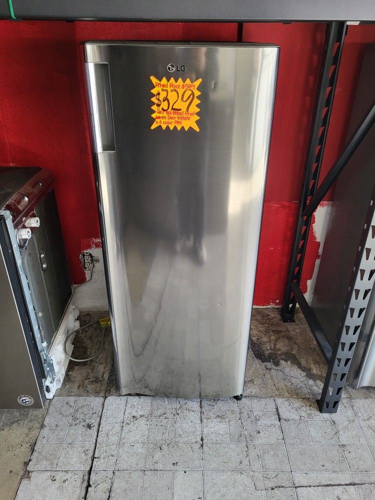New LG Single Door Freezer 6.0 Cubic Feet