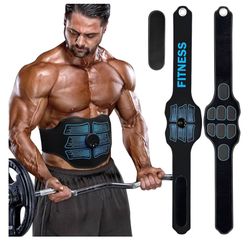 FDA Cleared - MHD TENS Muscle Stimulator - Dual TENS & PMS Functions, 12 Programs for Easy Abs Muscle Stimulation and Activation, Home Gym Use