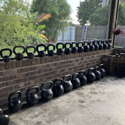 $1 LBS Kettlebell,  $0.50 Per Lbs dumbbells and weights