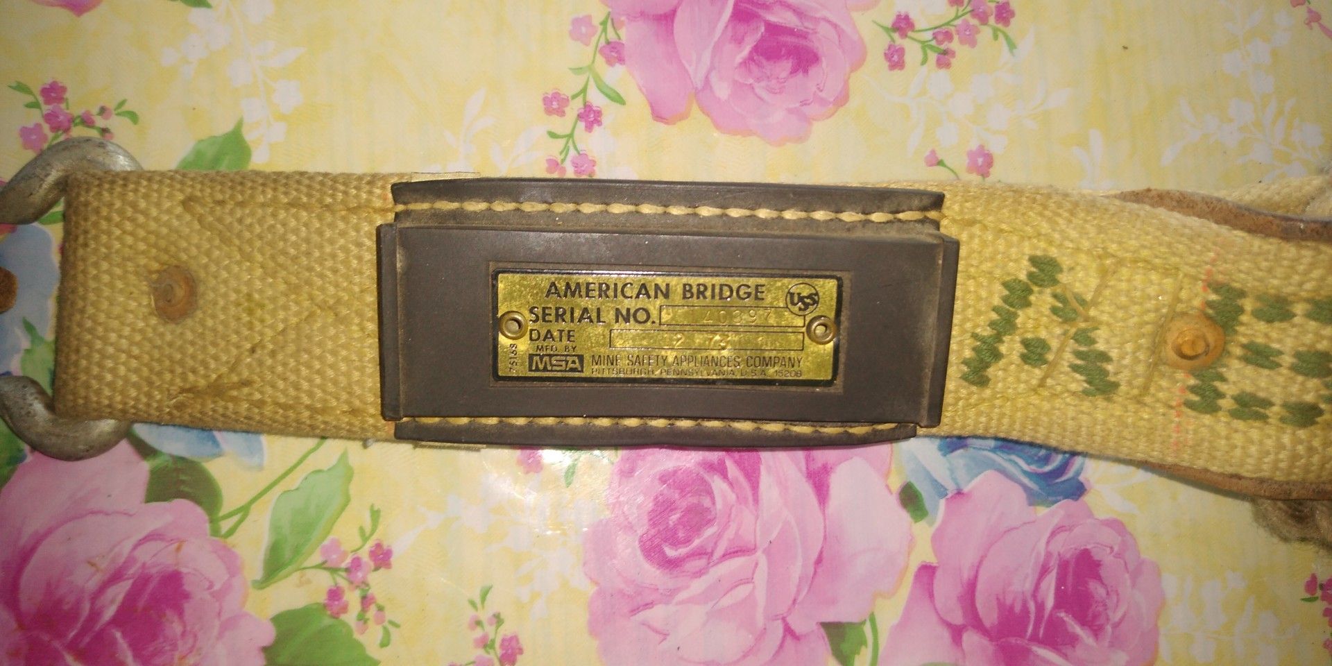 American bridge vintage ironworker tool belt with pouches