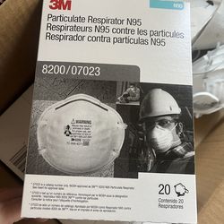 3M 8200 N95 Particulate Respirators – Construction / Industrial Use – Bulk Lot