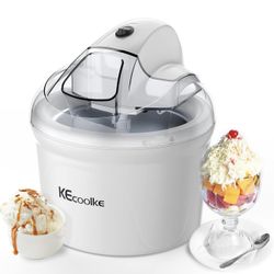 Ice Cream Maker, Teacher Appreciation Gifts Electric Ice Cream Machine Soft Serve Homemade 1.5 Quart Frozen Yogurt, Sorbet,gelato 