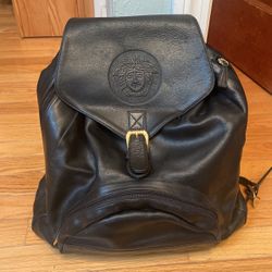 GIANNI VERSACE BLACK BACKPACK 