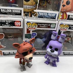 Funko Pop Five Nights at Freddy’s FNAF Lot of 8/ 6 Boxed + 2 Loose