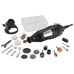 Dremel 200-1/21 Rotary Tool Kit, 21 Assorted Accessories, Case, Cutting Guide  