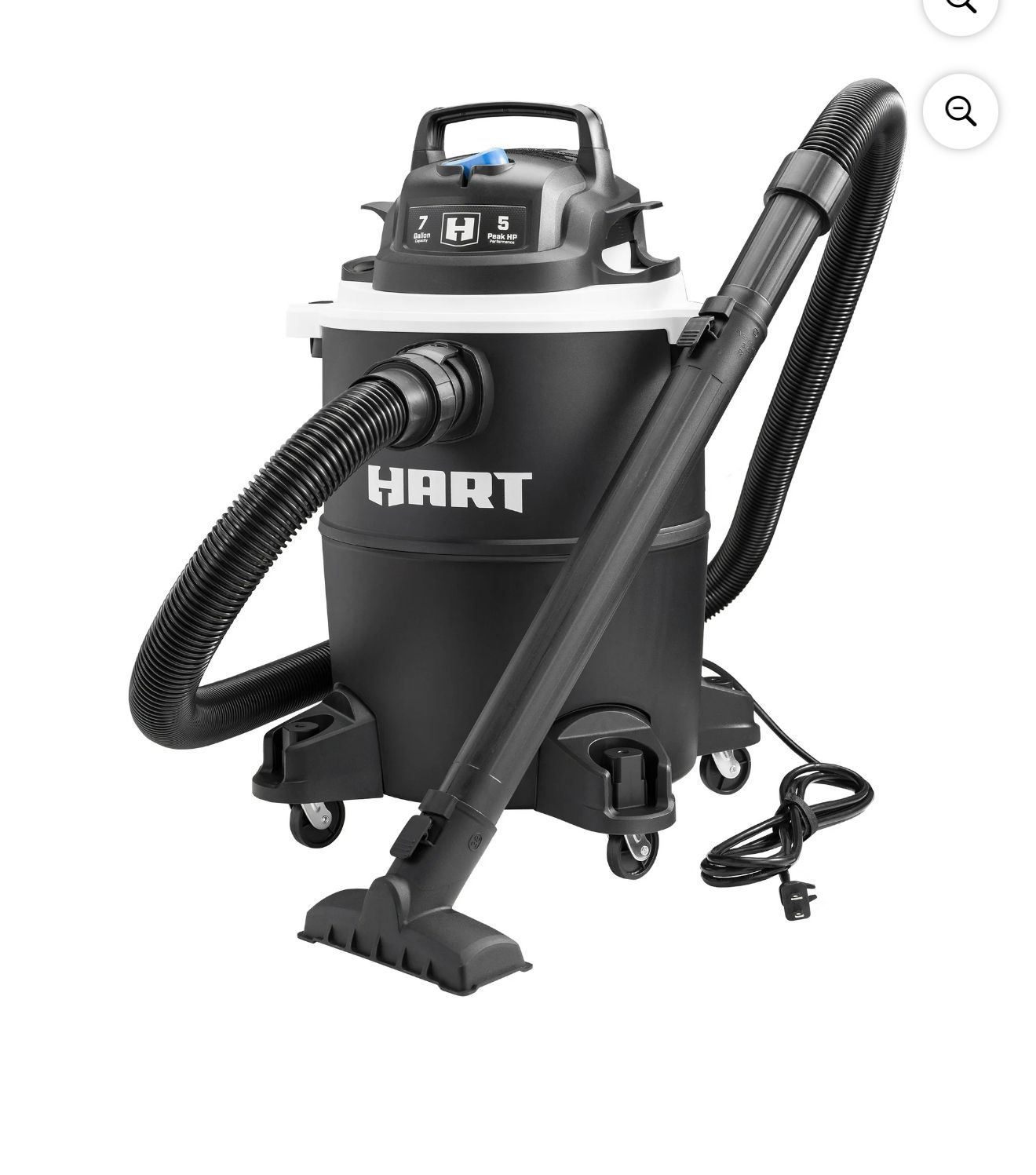 HART 7 Gallon 5 Peak HP Poly Wet/Dry Vacuum, VOC708PF 3701 New $50