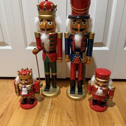 Nutcracker Christmas Holiday Decoration Home Decor (Set of 4) 