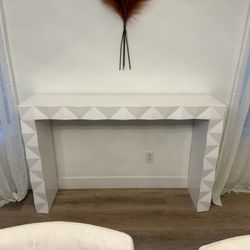 White Modern Side Table