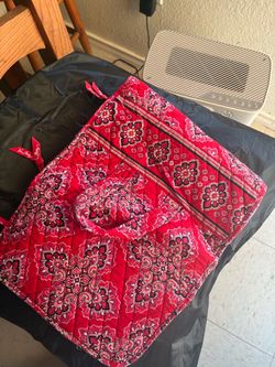 Vera Bradley Quilted Tote Bag Red Medallion