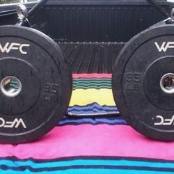 PAIR  OF  35  LB.  OLYMPIC  BUMPER  PLATES