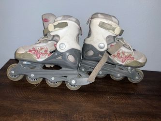 Banged up roller blades