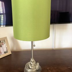 Lamp With green shade 