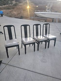 Restaurant chairs set Of 4 solid Wood