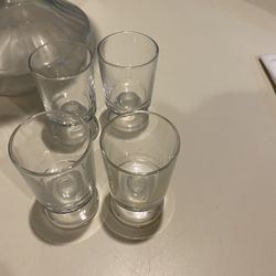 Shot Glasses Real Glass 4 Pc