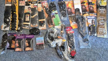 Hair extensions synthetic hair lot