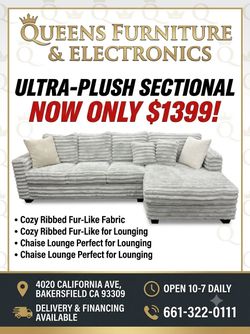 Super plush sectional on Sale now stop by today