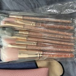 pink diamond makeup brushes set