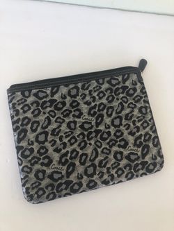 TODAY ONLY!!! Coach ocelet cheetah blk n gray iPad holder