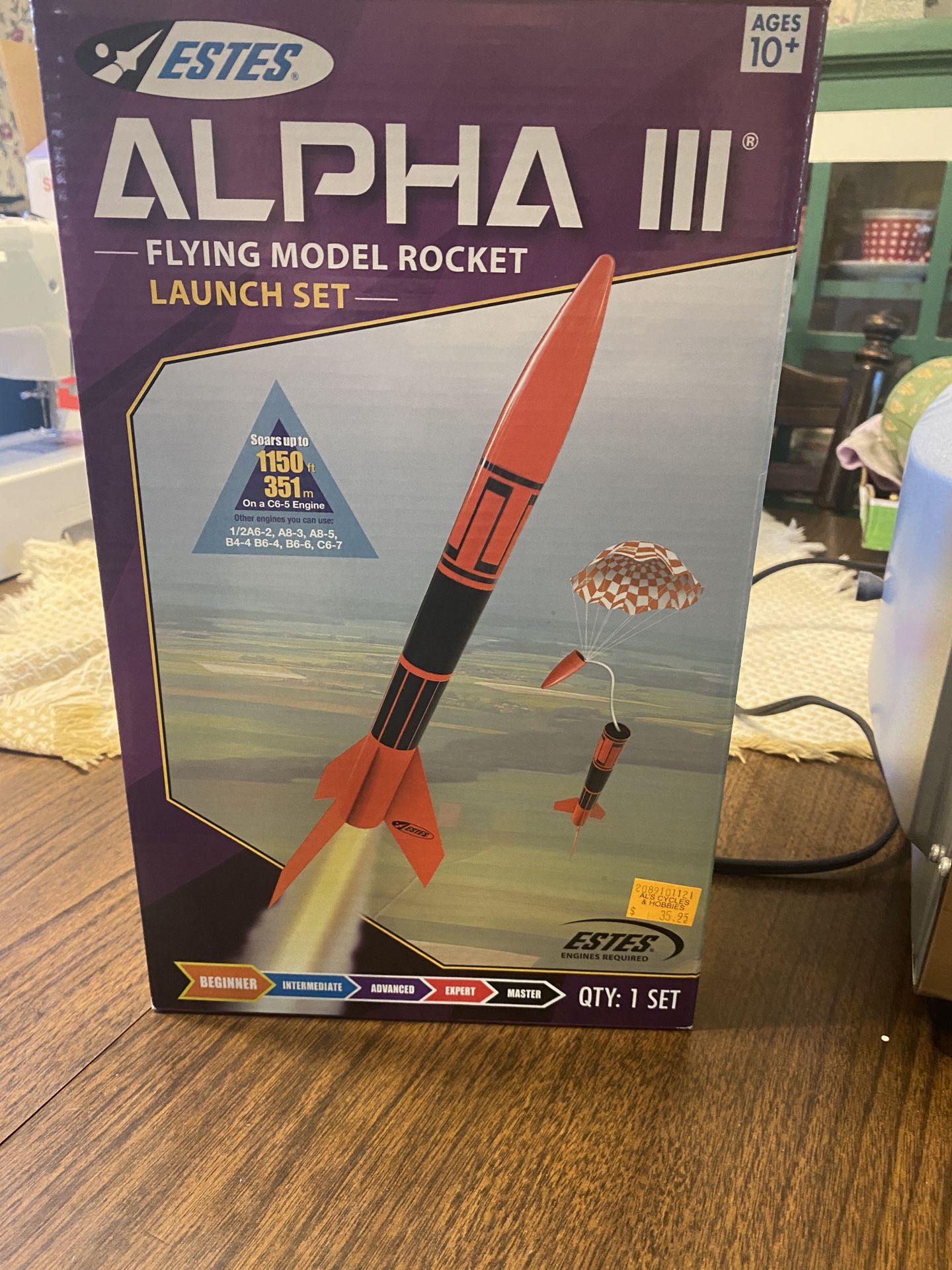 Model Rocket With Engine Supplies 