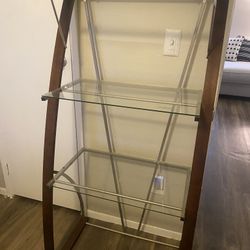 Wood  and Glass Shelving