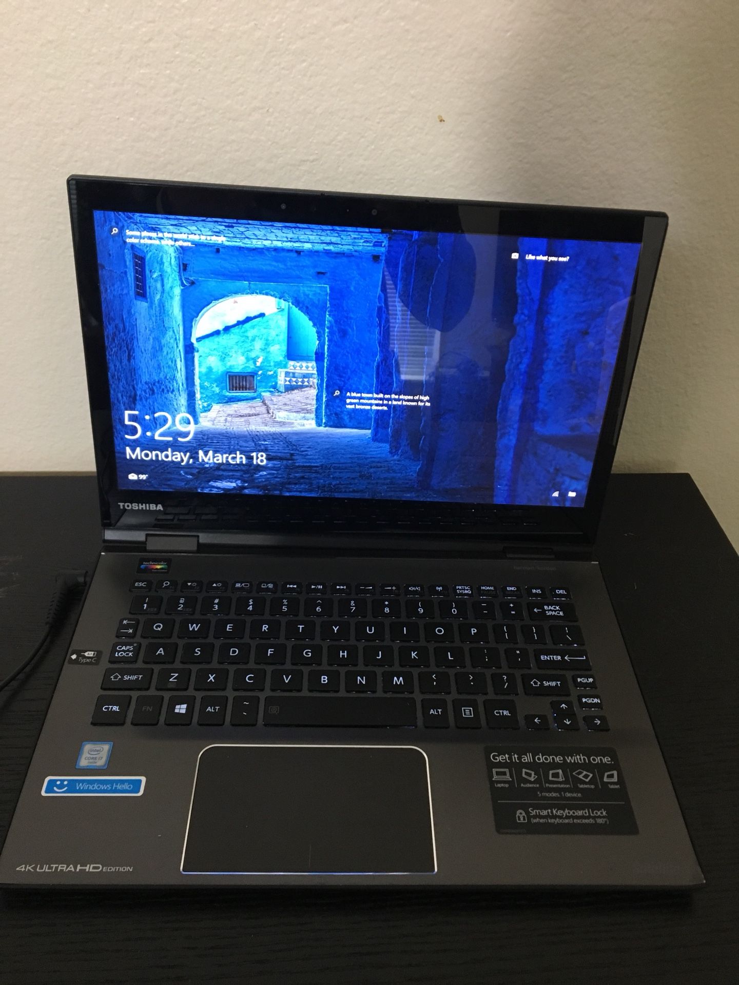 Toshiba 12.5’’/4K/ 512ssd / i7 / tablet / 180° rotation touchscreen/ ultrabook