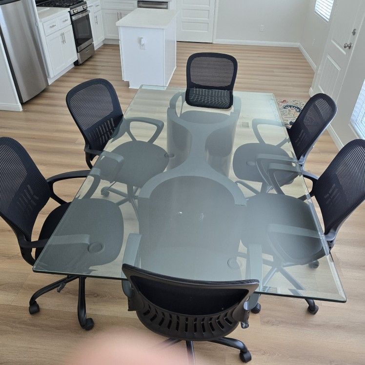 Meeting Office Desk With Chairs