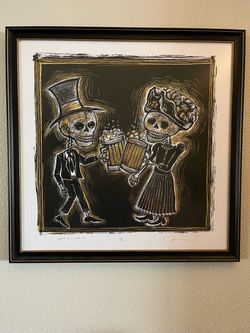 Cervezas De Los Muertos by the well-known poster and screen-print artist Dan Grzeca