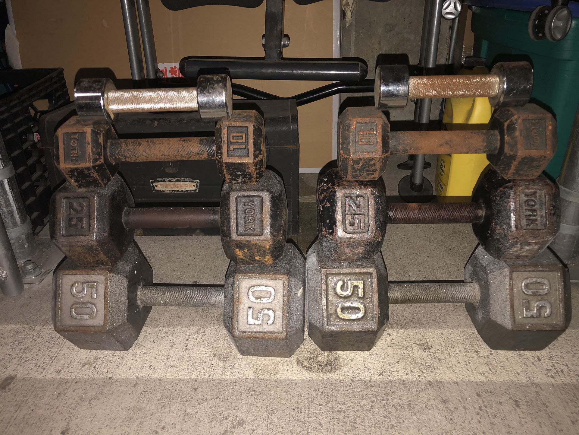 🚨Dumbbells For Sale and curling Bar
