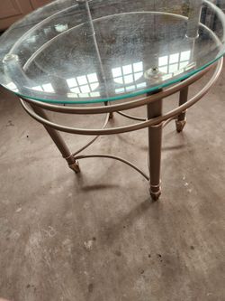 Glass End Table