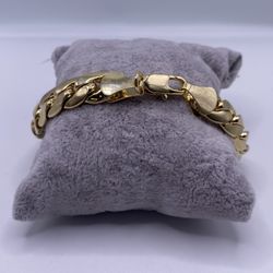 14k Gold Filled Cuban Flat Bracelet 