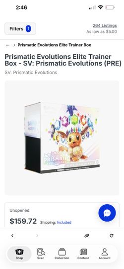 Prismatic ETB with nice case.