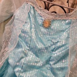Authentic Disney Parks Elsa Dress from Bibbidi Bobbidi Boutique Size Medium 7/8 with sequins shawl