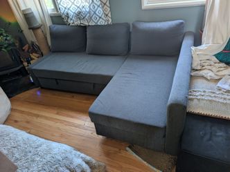 Ikea Gray Sectional Sofa with Chaise