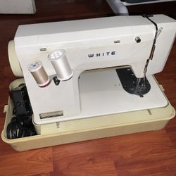 White Sewing Machine 