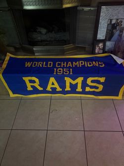 Rams 1951 World Champions Banner Flag