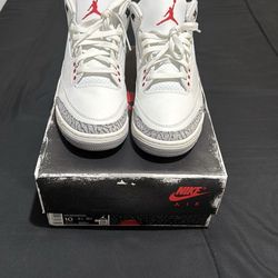 Jordan 3 cement reimagined size 10 men’s