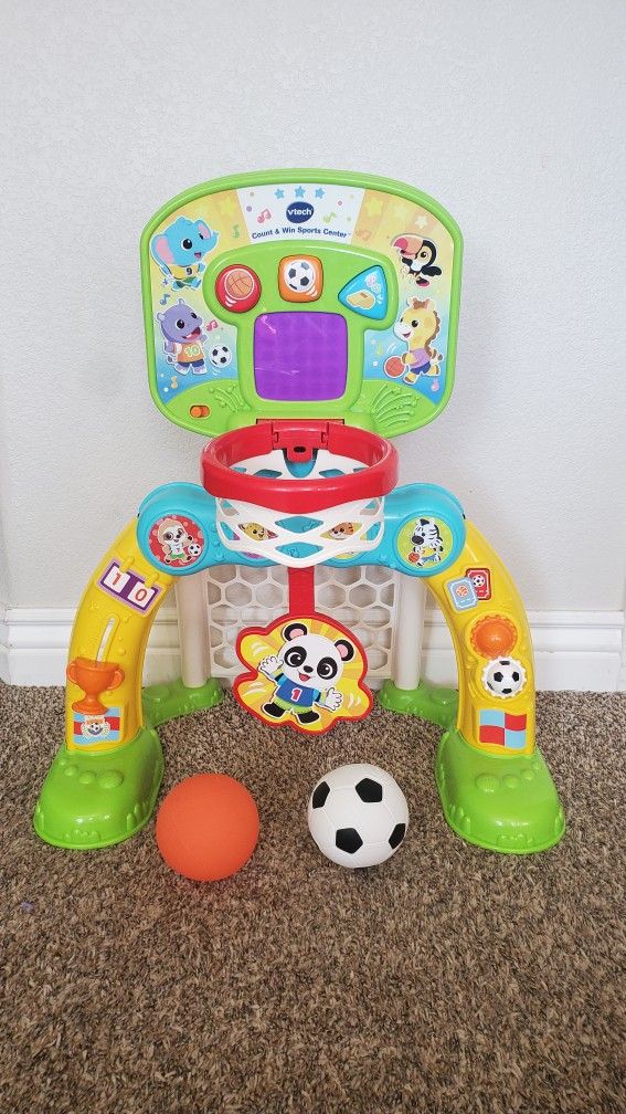 VTech Count & Win Sports Center with Basketball and Soccer Ball