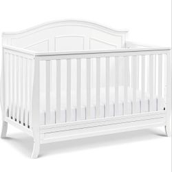 4-in-1 White Wooden Convertible Crib