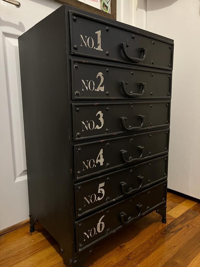 World Market Metal Sylvia Accent/Storage table with drawers