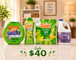 Gain Laundry Essentials Bundle – Brand New! 🌿✨